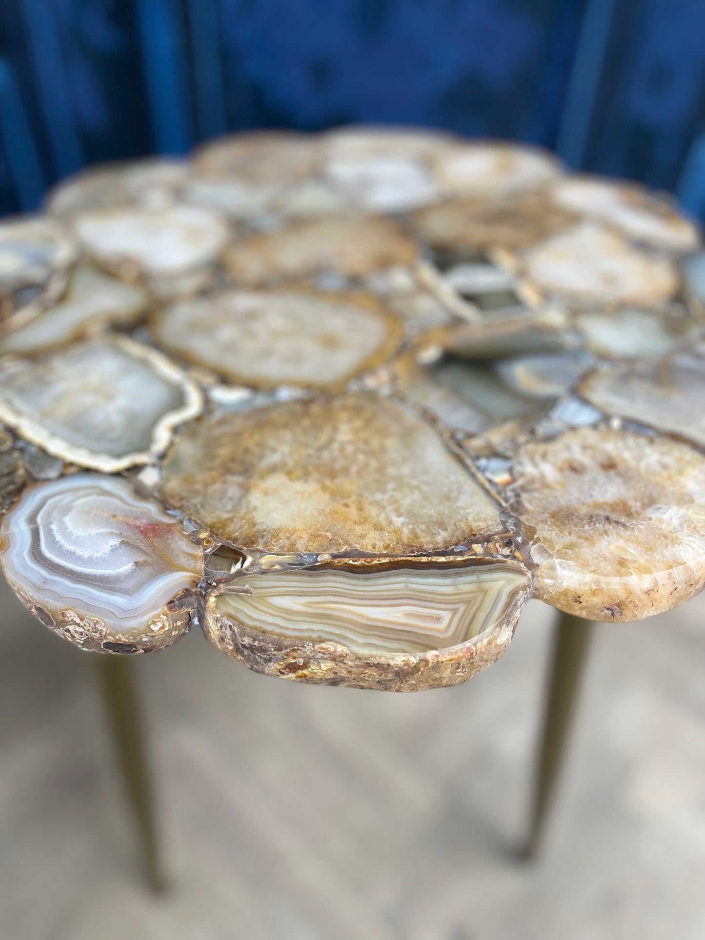 Myra Natural Agate End Table