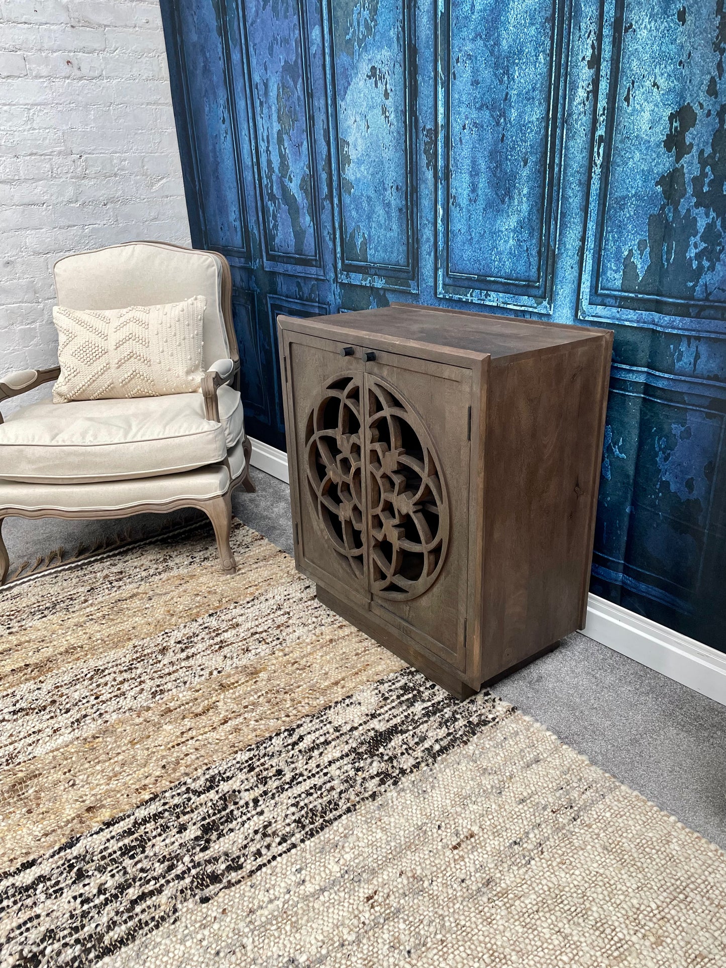 Flower Of Life Two Door Cabinet