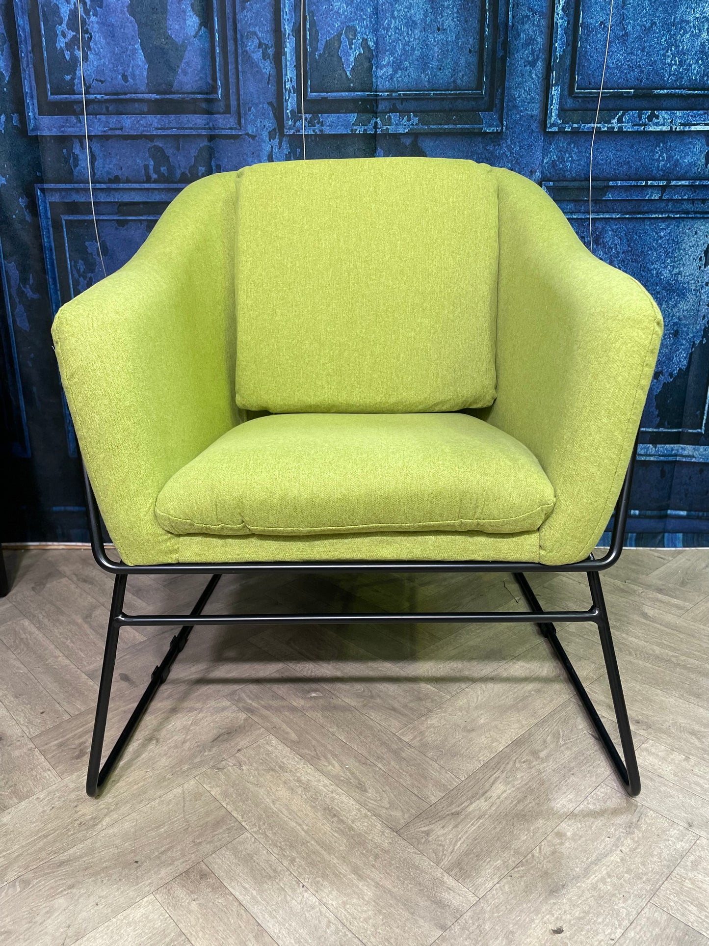 Stockholm Green Accent Velvet Armchair