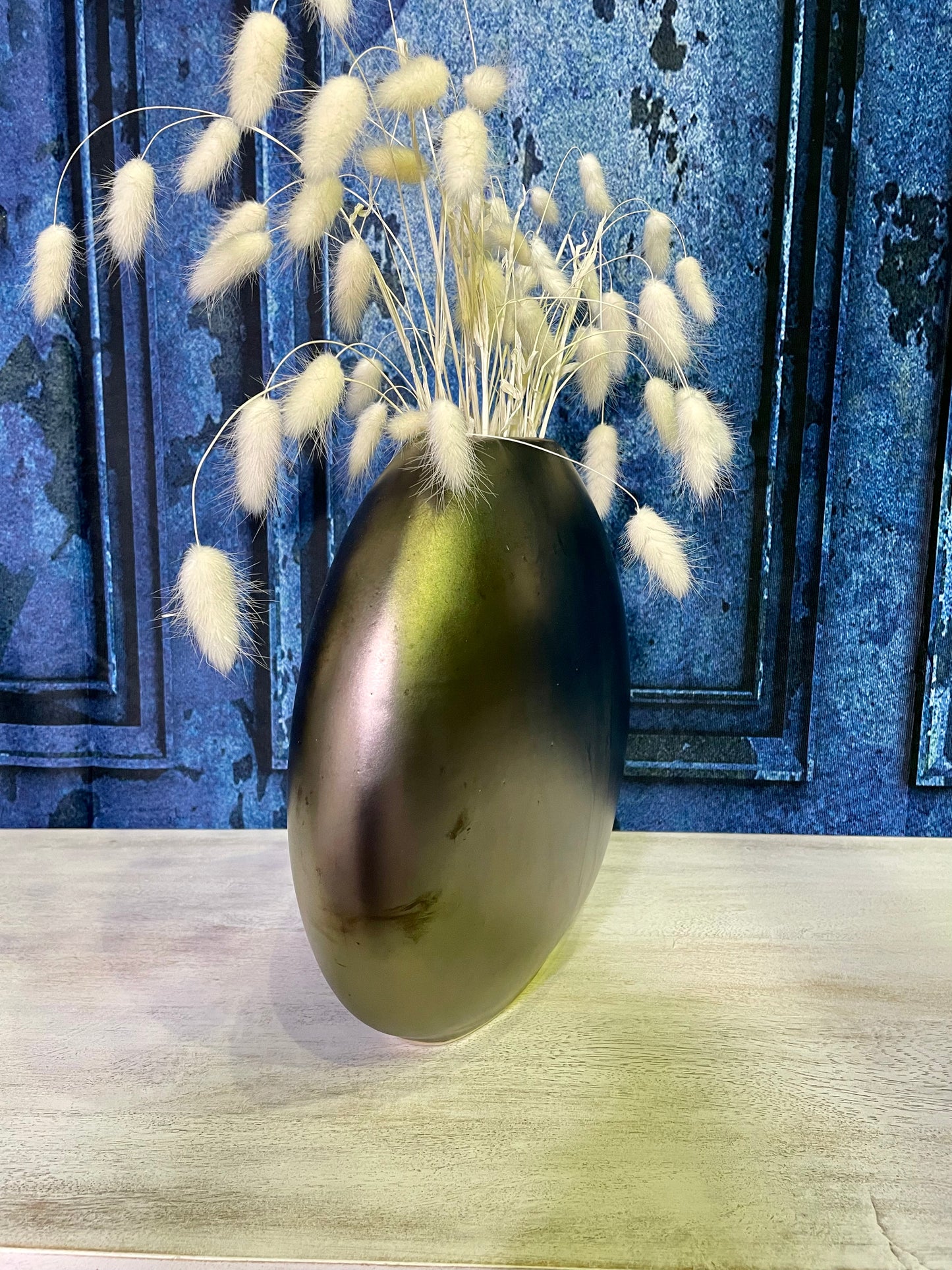 Aged Bronze Moon Vase