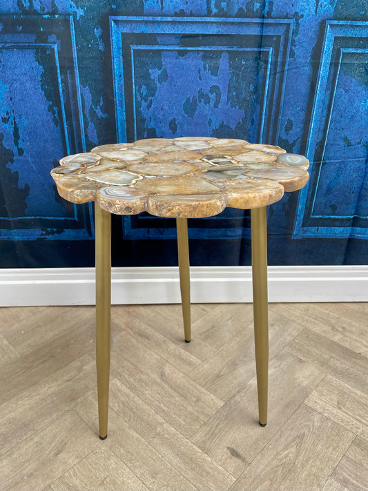 Myra Natural Agate End Table