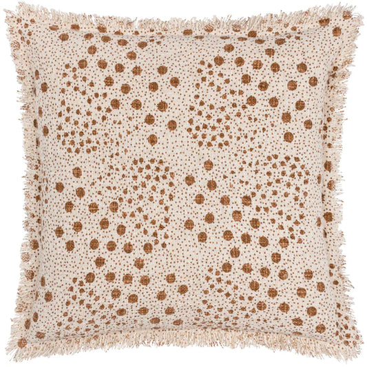 Yard Hara Woven Fringed Cotton Cushion Yolk