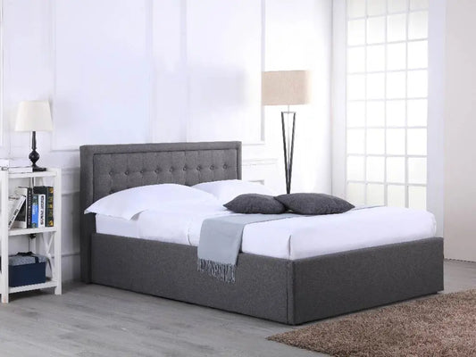 Houston Ottoman Bed, Grey Fabric