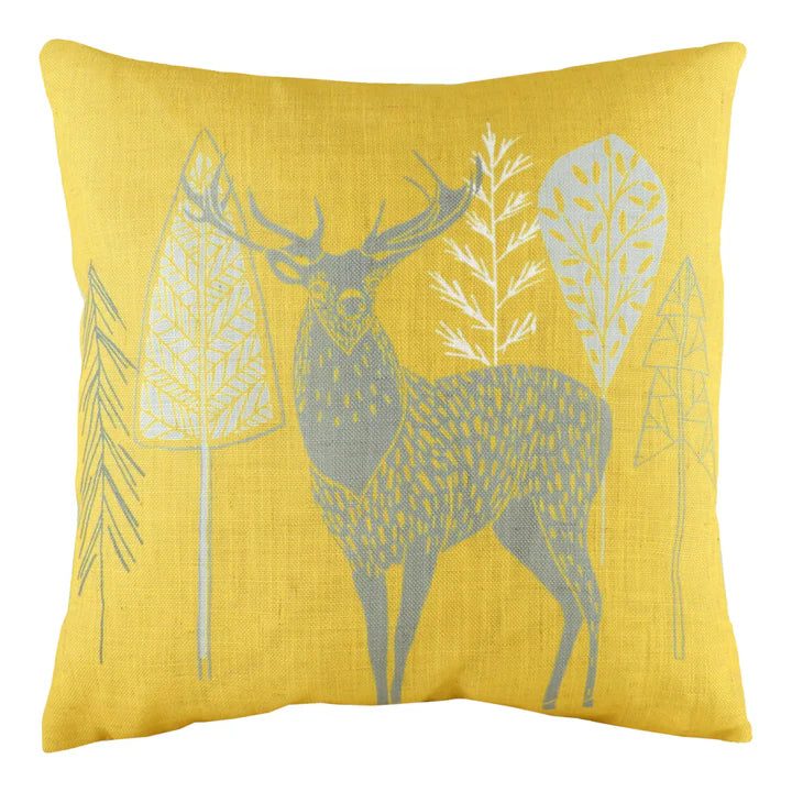 Hulder Stag Cushion Ochre