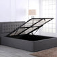 Houston Ottoman Bed, Grey Fabric