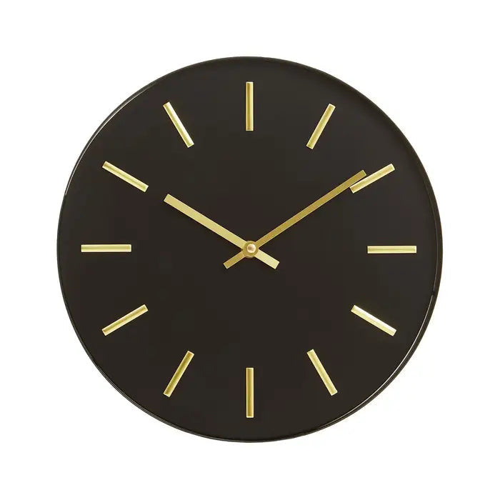 Vitus Black And Gold Wall Clock