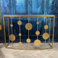 Farran Gold Finish Console Table With Mirror