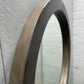 Joel Thick Grey Mango Wood Round Mirror