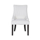 Set of 2 Iconic Ivory Boucle Fabric Upholstered Dining Chairs