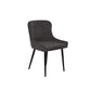 Furniture Village Set of 2 Kos Velvet Dining Chair - Black