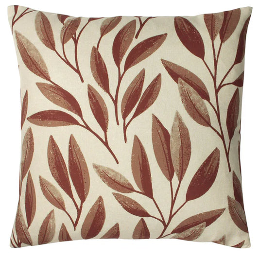 Paoletti Laurel Botanical Cushion Rust