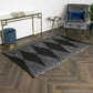 Native Home and Lifestyle Lea Diamond Leather & Cotton Rug 160 x 230cm