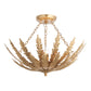 Boutte 3 Ceiling Light Gold Leaf