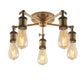 Candler 5 Ceiling Light Antique Brass