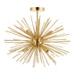 Glenmora 6 Ceiling Light Satin Brass