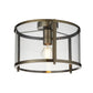 Chauvin 1 Ceiling Light Antique Brass