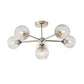 Albany 6 Ceiling Light Bright Nickel