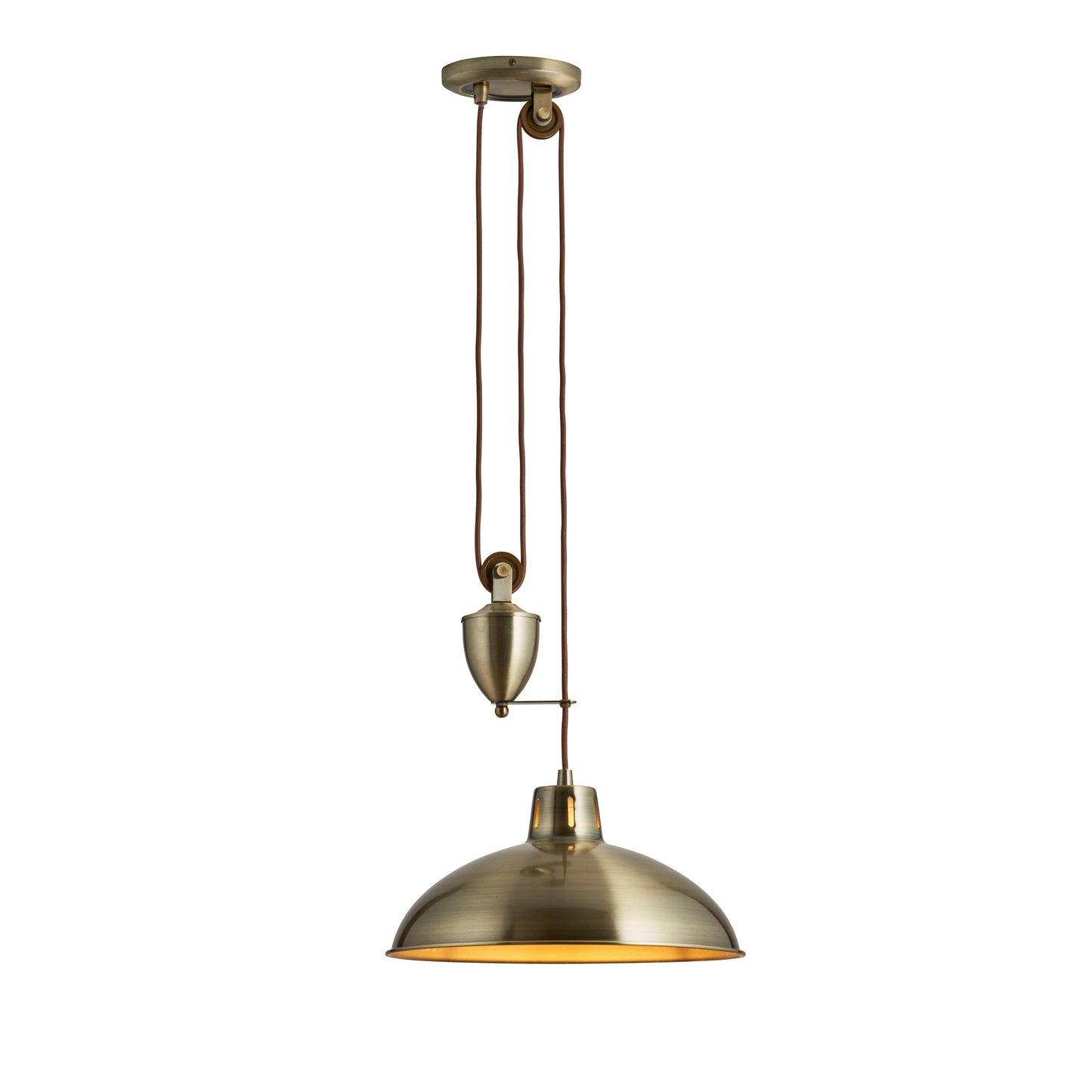 Harrison Pendant Light Antique Brass