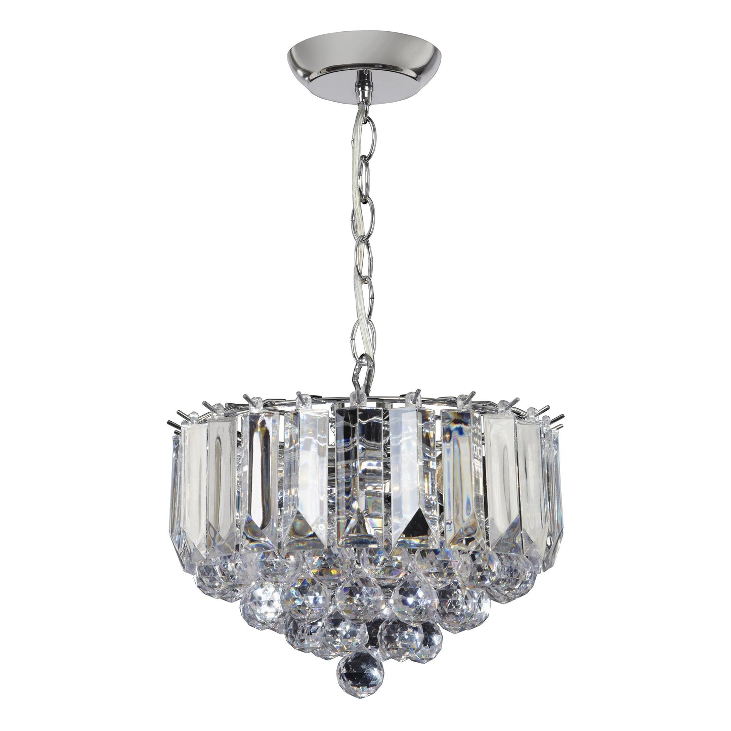 Buena 3 Pendant Light Chrome 305mm