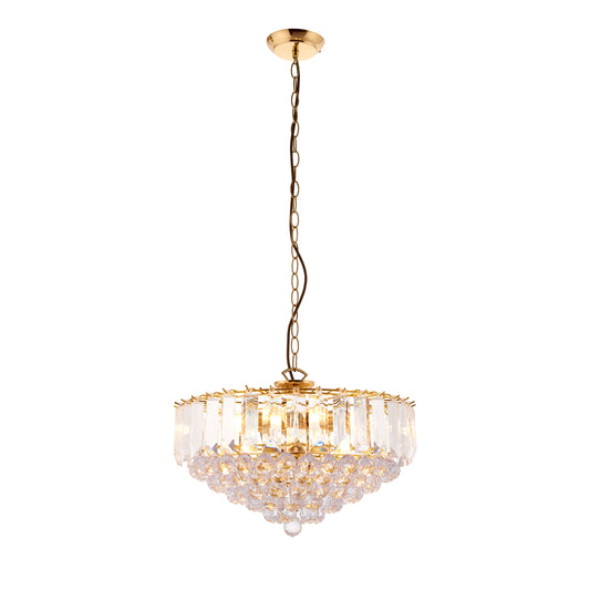 Buena 6 Pendant Light Brass