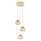 Bowdon 3 Pendant Light Satin Brass