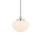 Austell 1 Pendant Light Bright Bickel Opal Glass