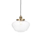 Austell 1 Pendant Light Antique Brass Clear