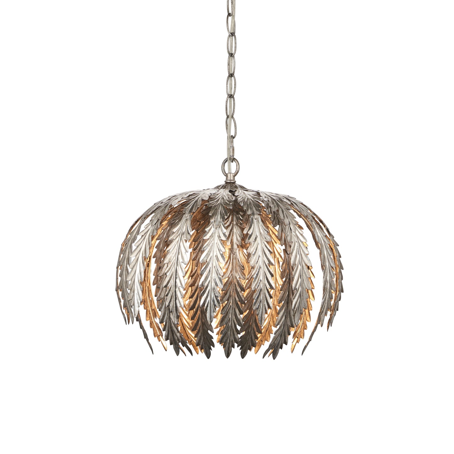 Boutte 1 Pendant Light Silver Leaf