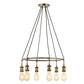 Candler 6 Pendant Light Antique Brass