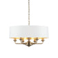 Charlotte 6 Pendant Light Antique Brass 350-1740mm