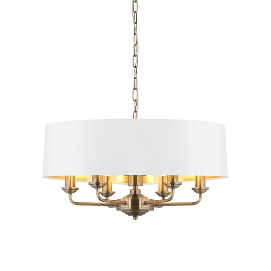 Charlotte 6 Pendant Light Antique Brass 350-1740mm