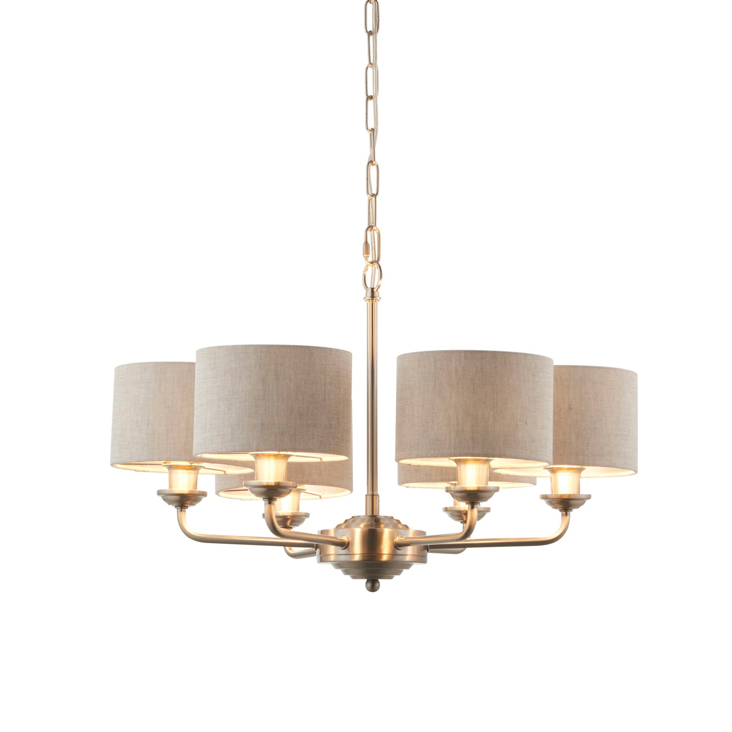 Charlotte 6 Pendant Light Chrome 500-1855mm