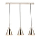 Candler 3 Pendant Light Bright Nickel