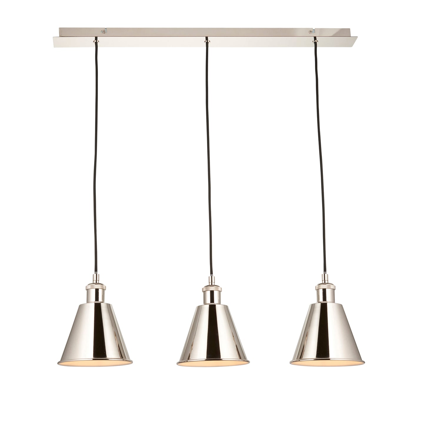 Candler 3 Pendant Light Bright Nickel