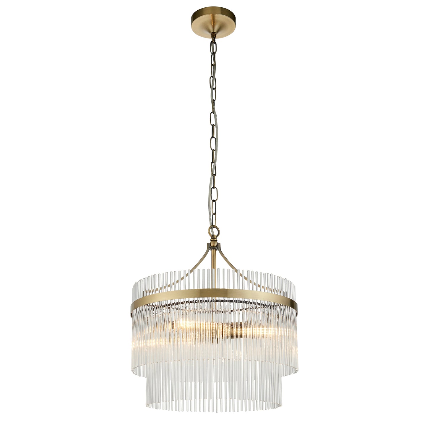 Eton 3 Pendant Light Antique Brass