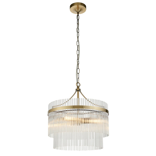 Eton 3 Pendant Light Antique Brass