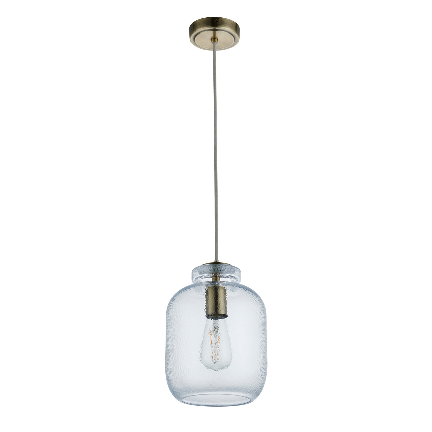 Emerson 1 Pendant Light Antique Brass