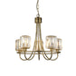 Andover 5 Pendant Light Antique Brass