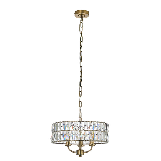 Bellville 3 Pendant Light Antique Brass