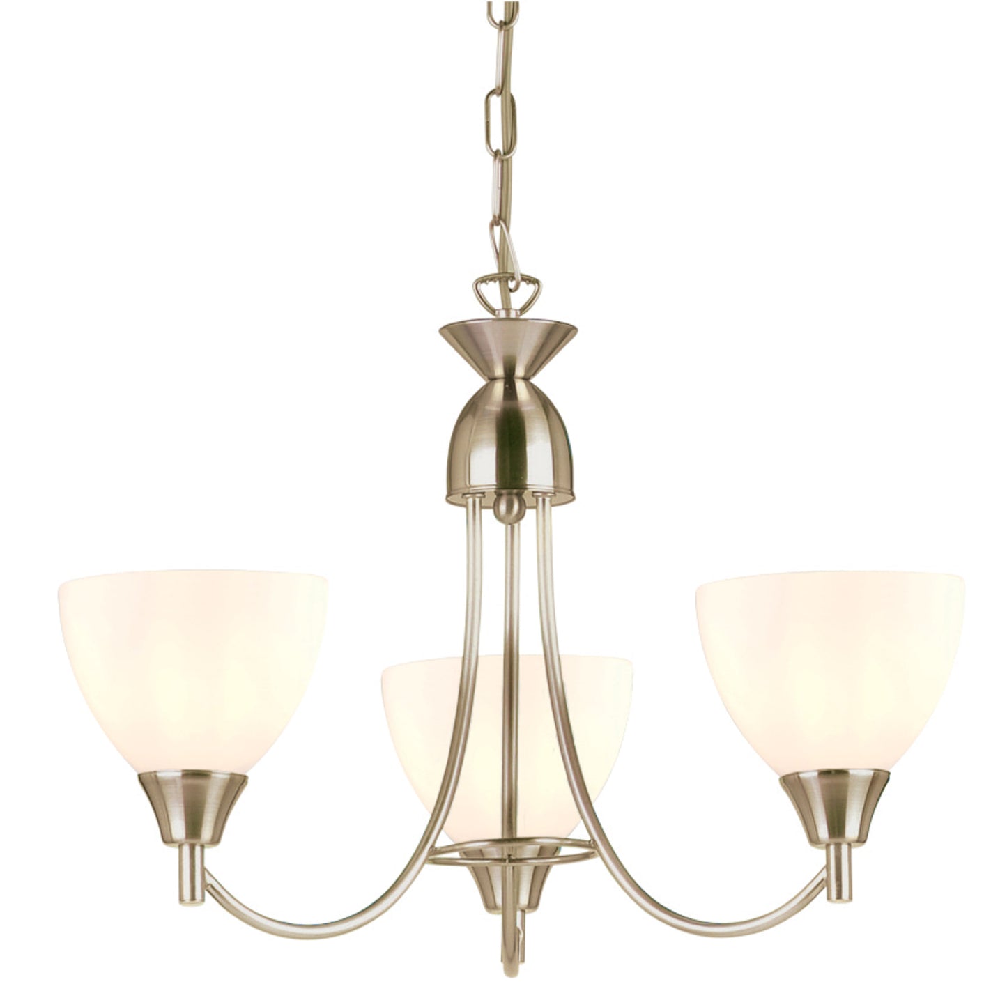 Aldora 3 Pendant Light Satin Chrome