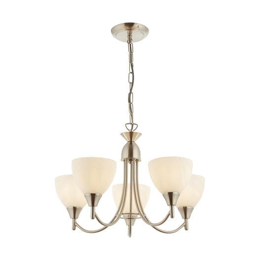 Aldora 5 Pendant Light Satin Chrome