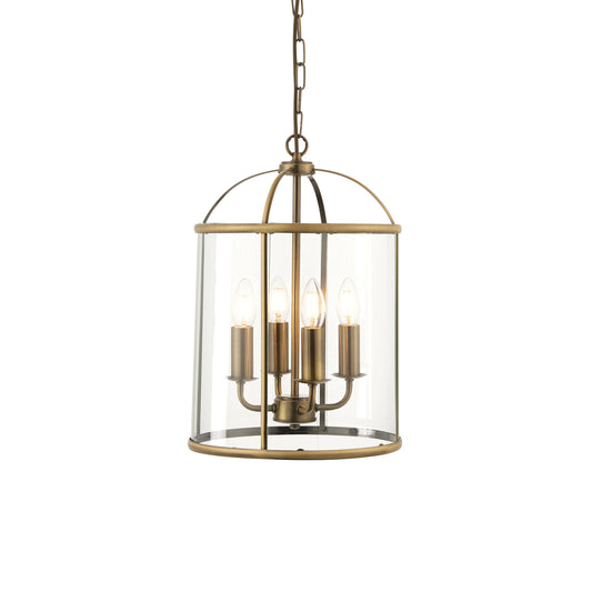 Eastman 4 Pendant Light Antique Brass