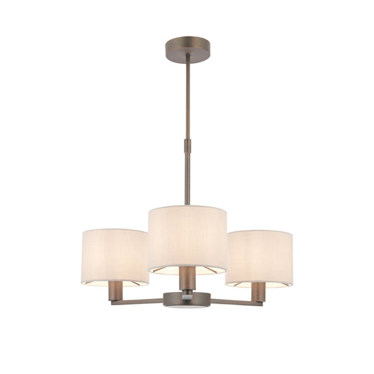 Bienville 3 Pendant Antique Bronze 385-655mm