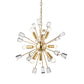 Flovilla 9 Pendant Light Brass