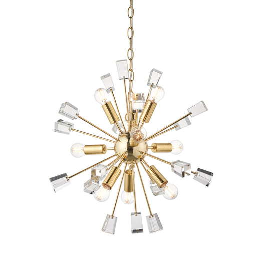 Flovilla 9 Pendant Light Brass