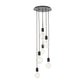 Iowa 6 Pendant Light Matt Black