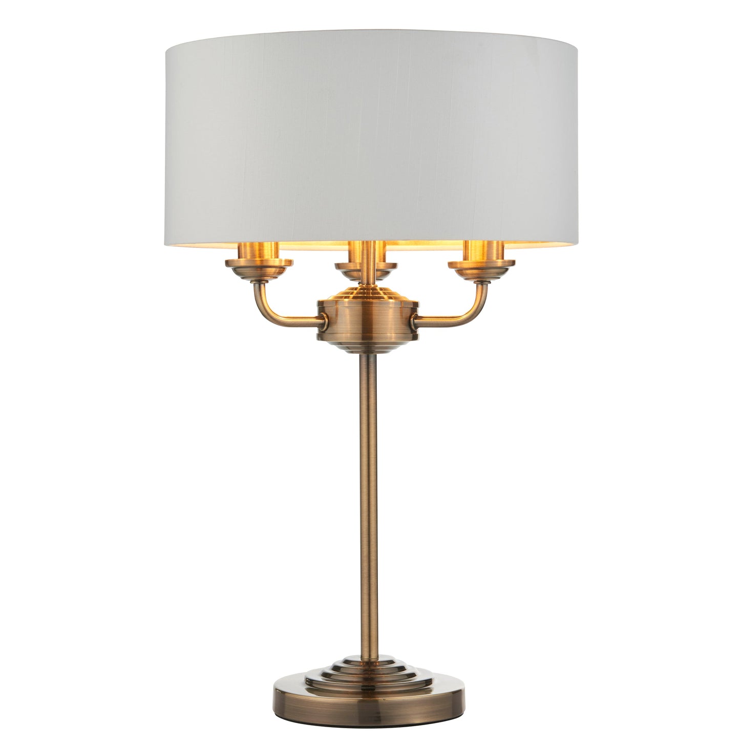 Charlotte 3 Table Lamp Antique Brass