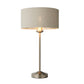 Charlotte Table Light Chrome & Natural Linen