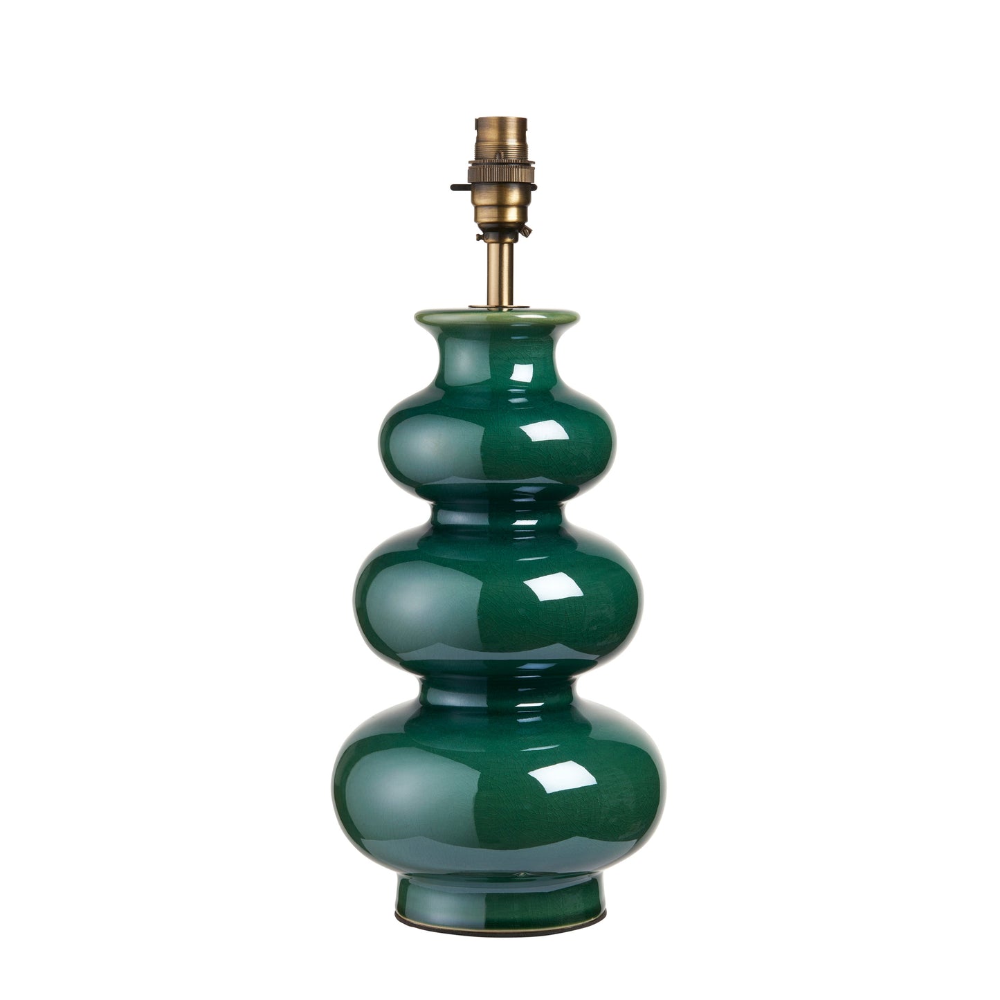 Forest Table Lamp Gloss Green Reactive Glaze