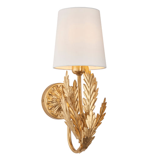 Boutte 1 Wall Light Gold Leaf